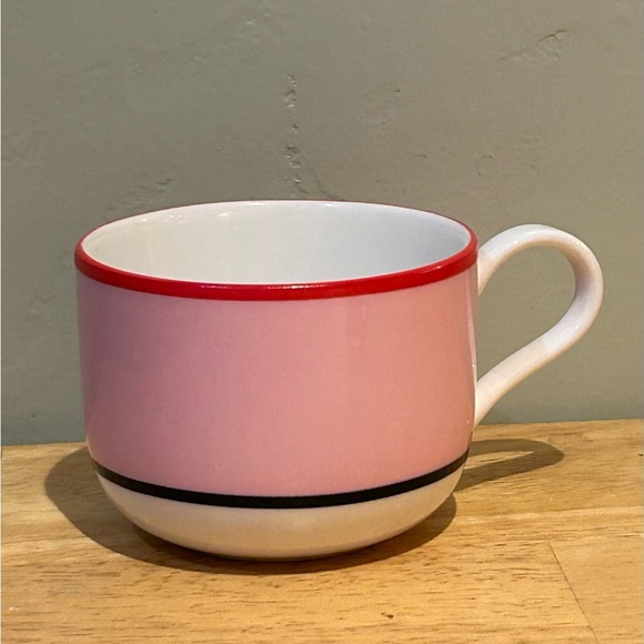 Set of 2 Kate Spade Pink & Blue Make It Pop Porcelain Teacups. Brand New! - Picture 3 of 5